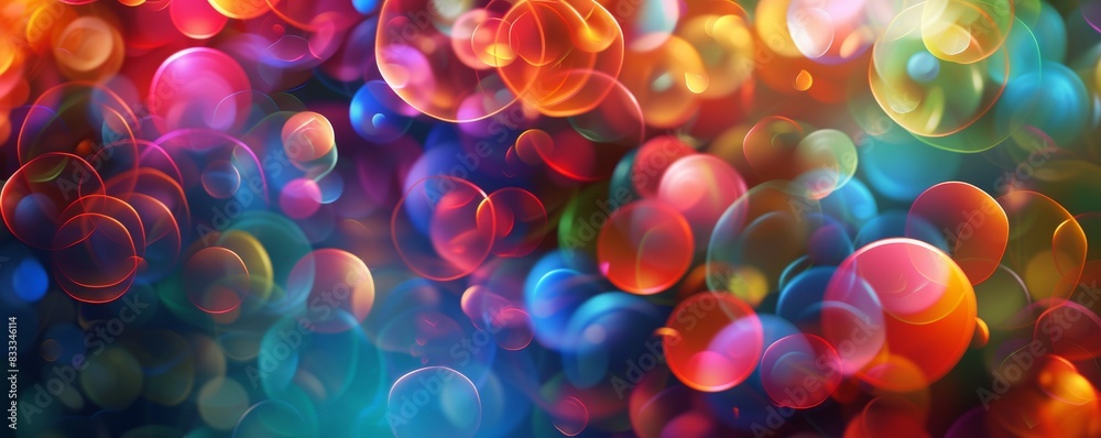 In this abstract background Layers of bright colors and fun shapes create a lively and festive atmosphere. In this abstract background Layers of bright colors and fun shapes create a lively and festive atmosphere.