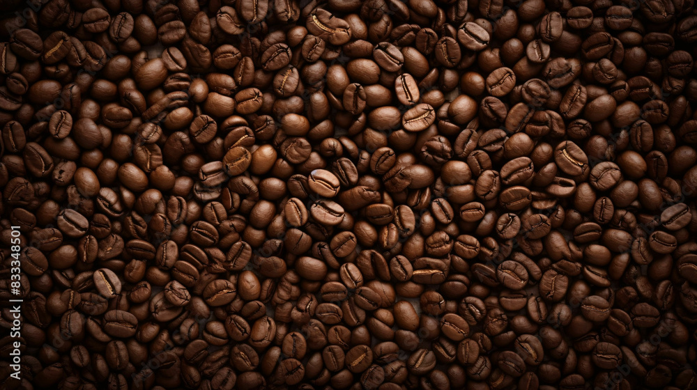 Close up full of coffee beans