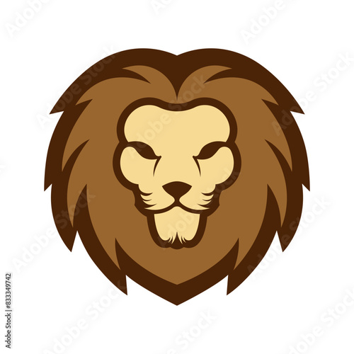 Elegant and dignified lion head logo design