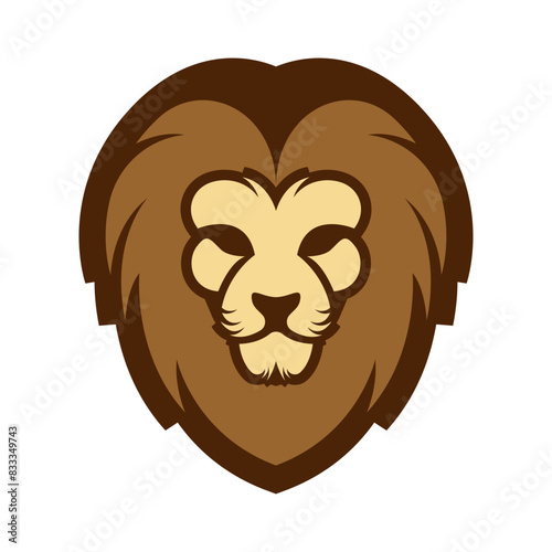 Elegant and dignified lion head logo design