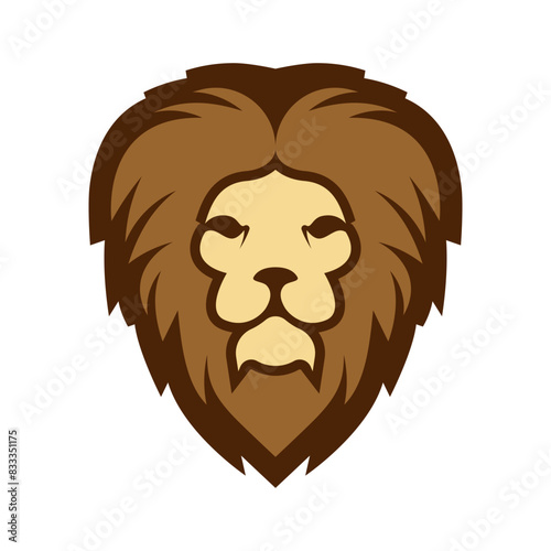 Elegant and dignified lion head logo design