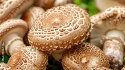 Macro Photography of Shiitake Mushrooms photo