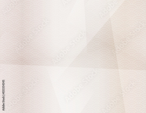 青海波　高級感のある背景　薄いグレーの背景イラスト