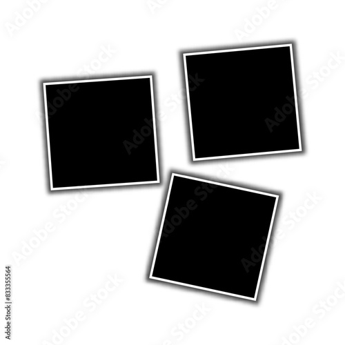 Vector frame for photos, pictures, photo collage.