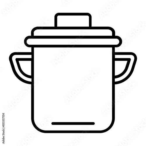 Pot icon. outline icon