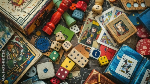 Board game-themed background photo