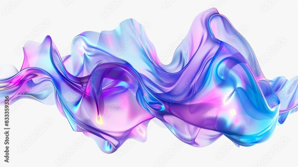 3d render of colorful wavy liquid on light blue background 3d render of colorful wavy liquid on light blue background