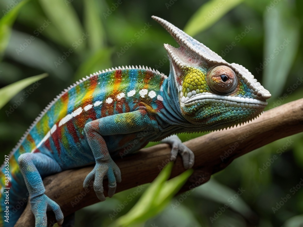 Obraz premium chameleon on a tree