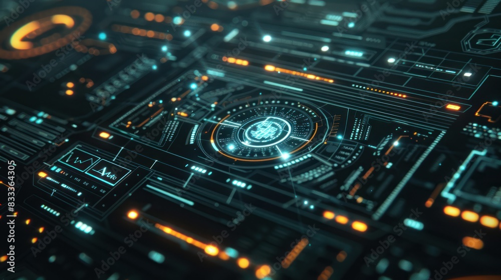 Computer technology-themed background Computer technology-themed background