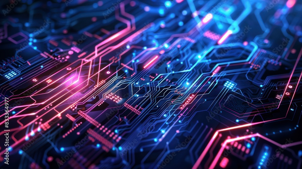 Computer technology-themed background Computer technology-themed background