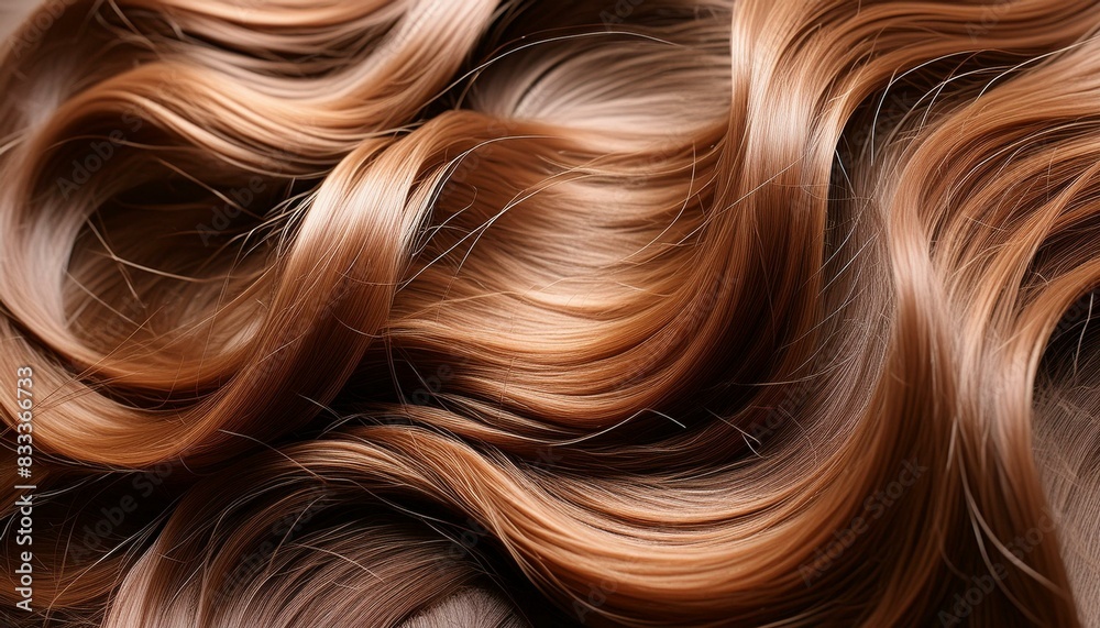 Radiant Brunette: Glossy Brown Hair Texture