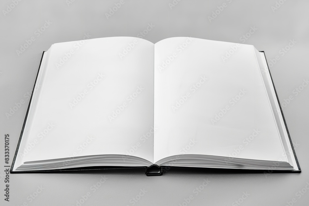 White, stand-alone notebook Background of a blank book organizer. Generative Ai White, stand-alone notebook Background of a blank book organizer. Generative Ai