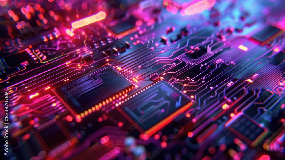 Computer technology-themed background Computer technology-themed background