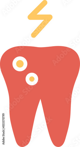 Toothache And Plaque Vector Icon