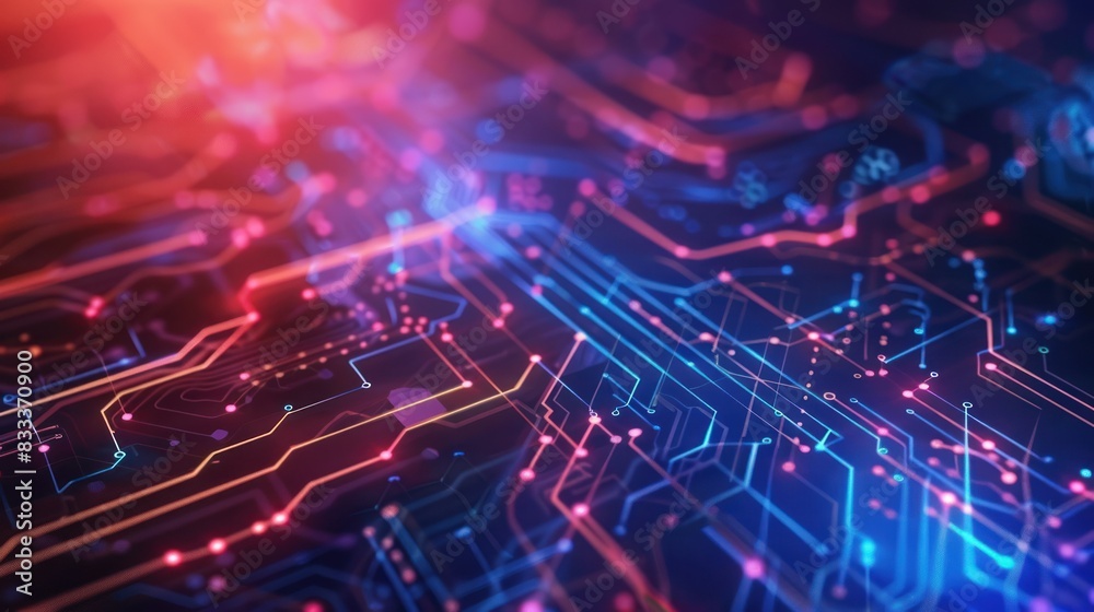 Computer technology-themed background