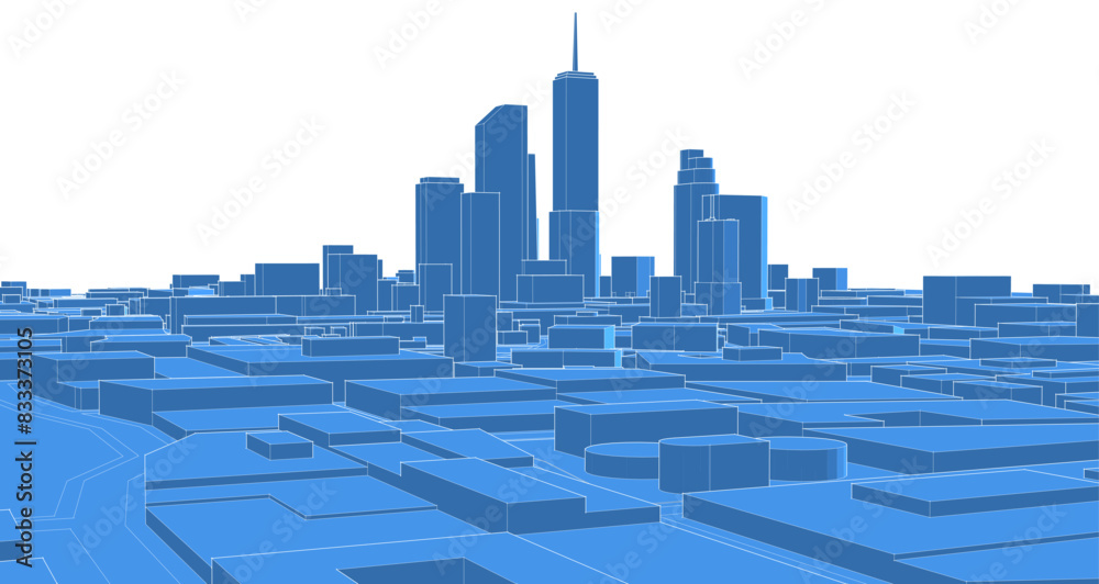 modern city panorama 3d illustration
modern city panorama 3d illustration