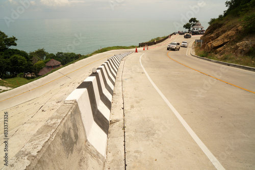 Landscape Road Coast at Khanom View Point , Sichon Nakhon Si Thammarat  Thailand  photo