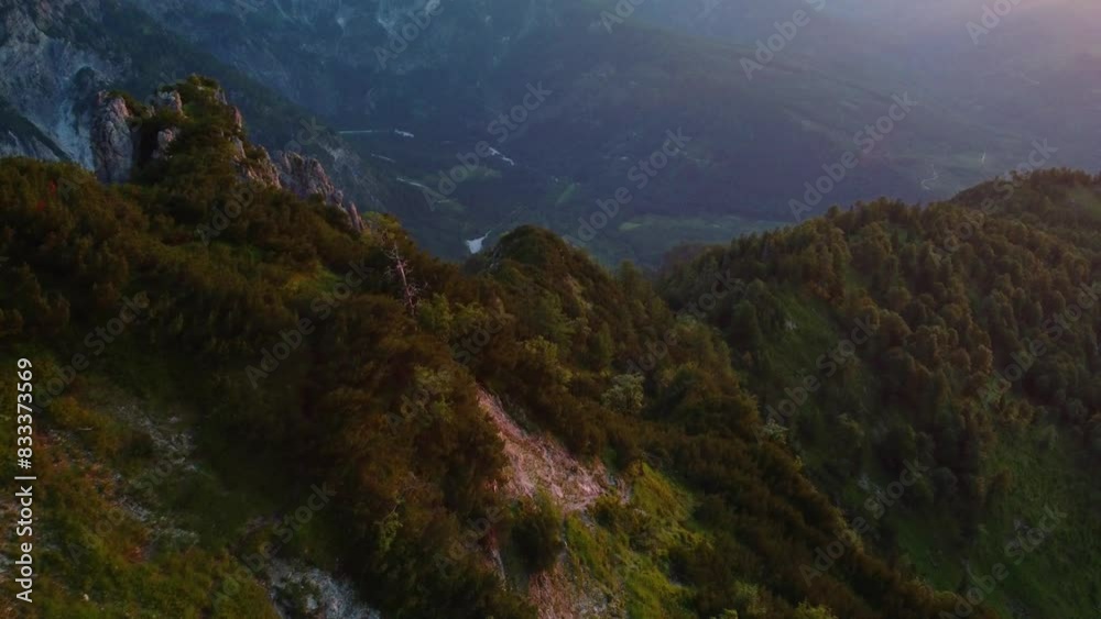 Mountain Sunset in Austria 1300m Mountain Sunset in Austria 1300m