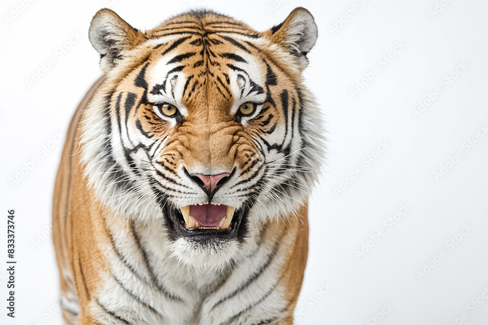 Close Up Portrait of a Tiger with its Mouth Open Close Up Portrait of a Tiger with its Mouth Open