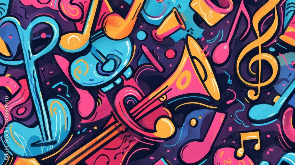 Music-themed background Music-themed background