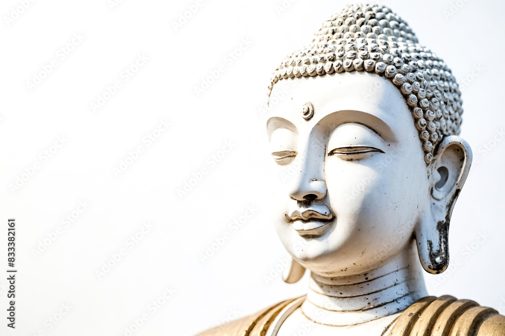 Close-up of a serene Buddha statue Close-up of a serene Buddha statue