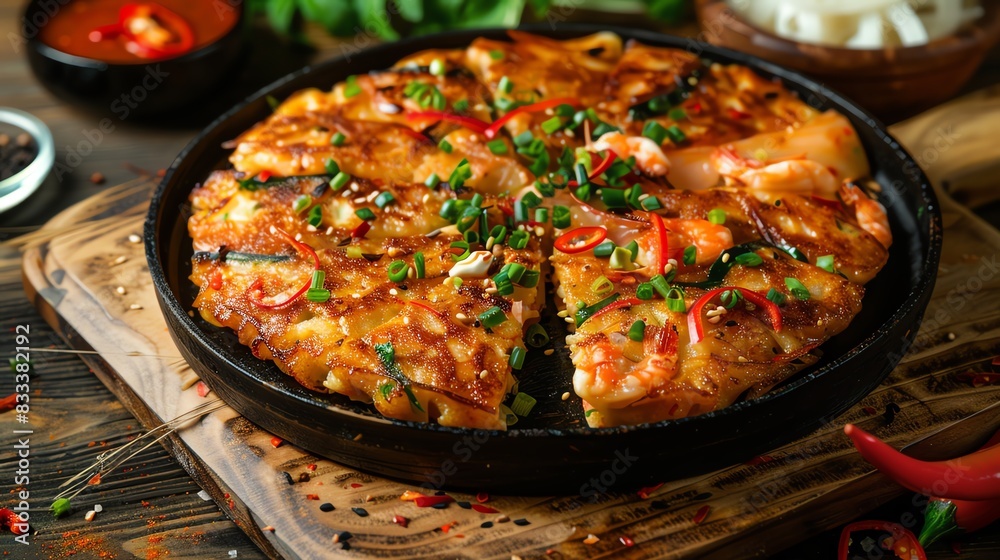 Korean Kimchi Pancake. A delicious and easy-to-make recipe. Perfect for a quick and tasty meal. Korean Kimchi Pancake. A delicious and easy-to-make recipe. Perfect for a quick and tasty meal.