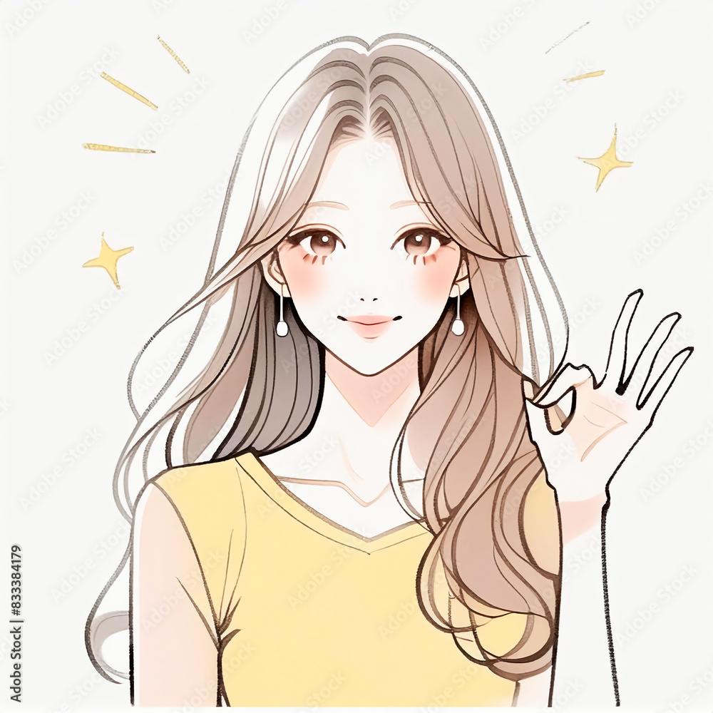 女性・女の子のイラスト素材 女性・女の子のイラスト素材