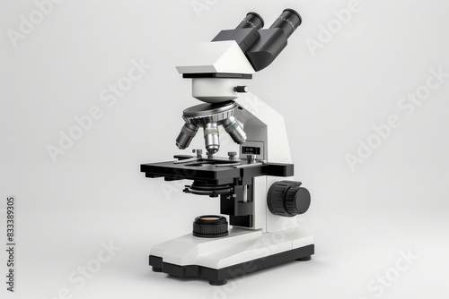 Atomic Force Microscope Silhouette Vector Isolated on Solid Background.