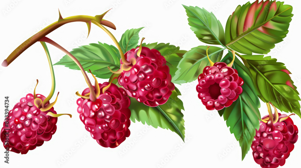 raspberries isolated on white raspberries isolated on white