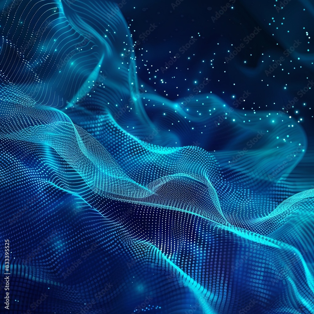 Glowing DNA Strands on Technological Background Glowing DNA Strands on Technological Background