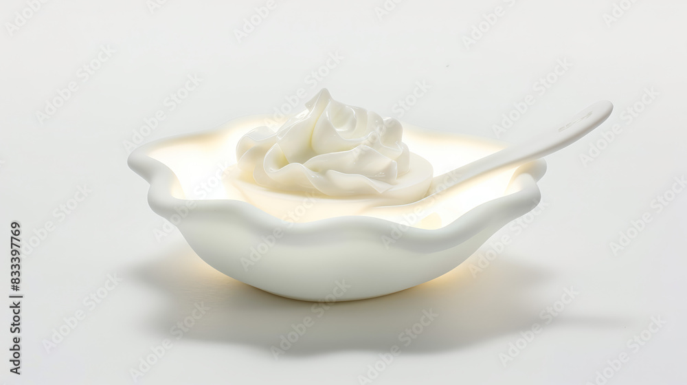 dessert dishware on white background dessert dishware on white background