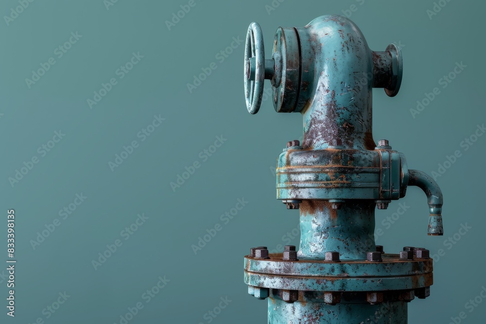 Bilge Pump Isolated on Solid Background.
