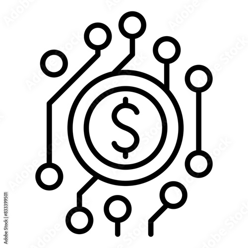 Digital money icon