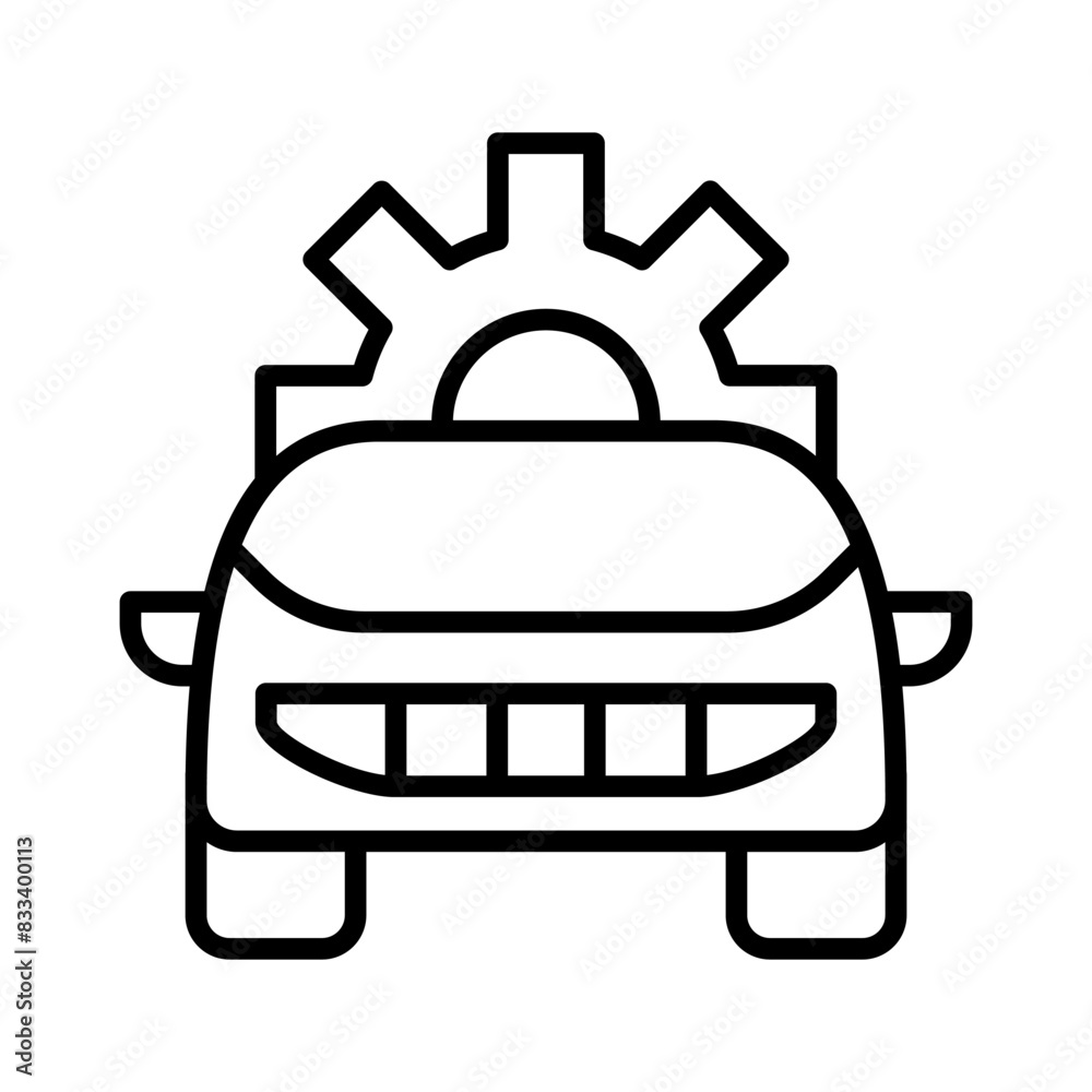 Fototapeta premium Smart car icon