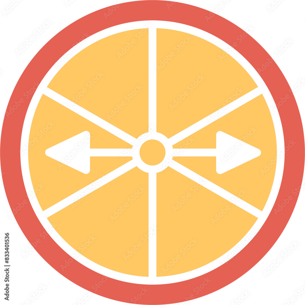 Roulette with Arrow Vector Icon Roulette with Arrow Vector Icon