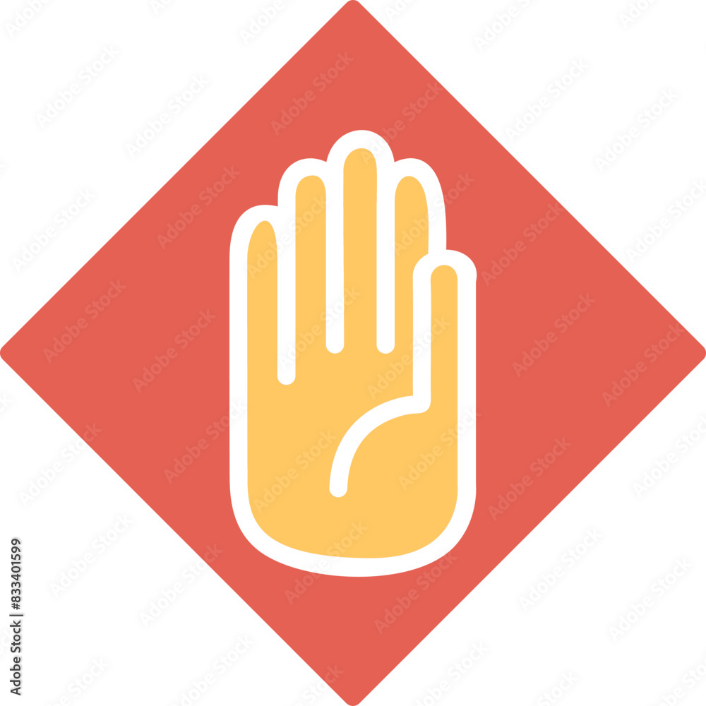 Obraz premium Halt Vector Icon