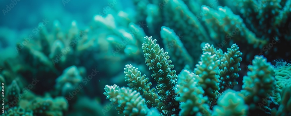 blue corals.