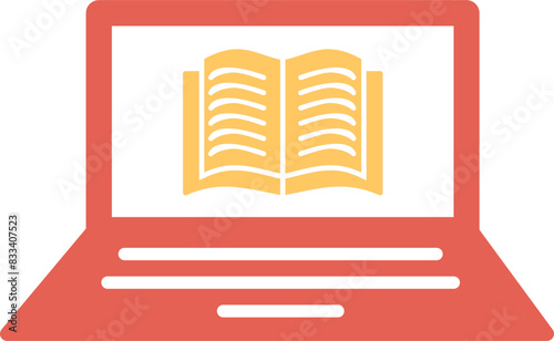 Online Books Vector Icon