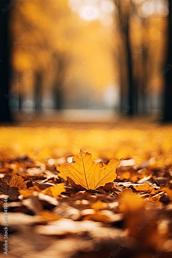 autumn leaves on the ground, generative ai autumn leaves on the ground, generative ai