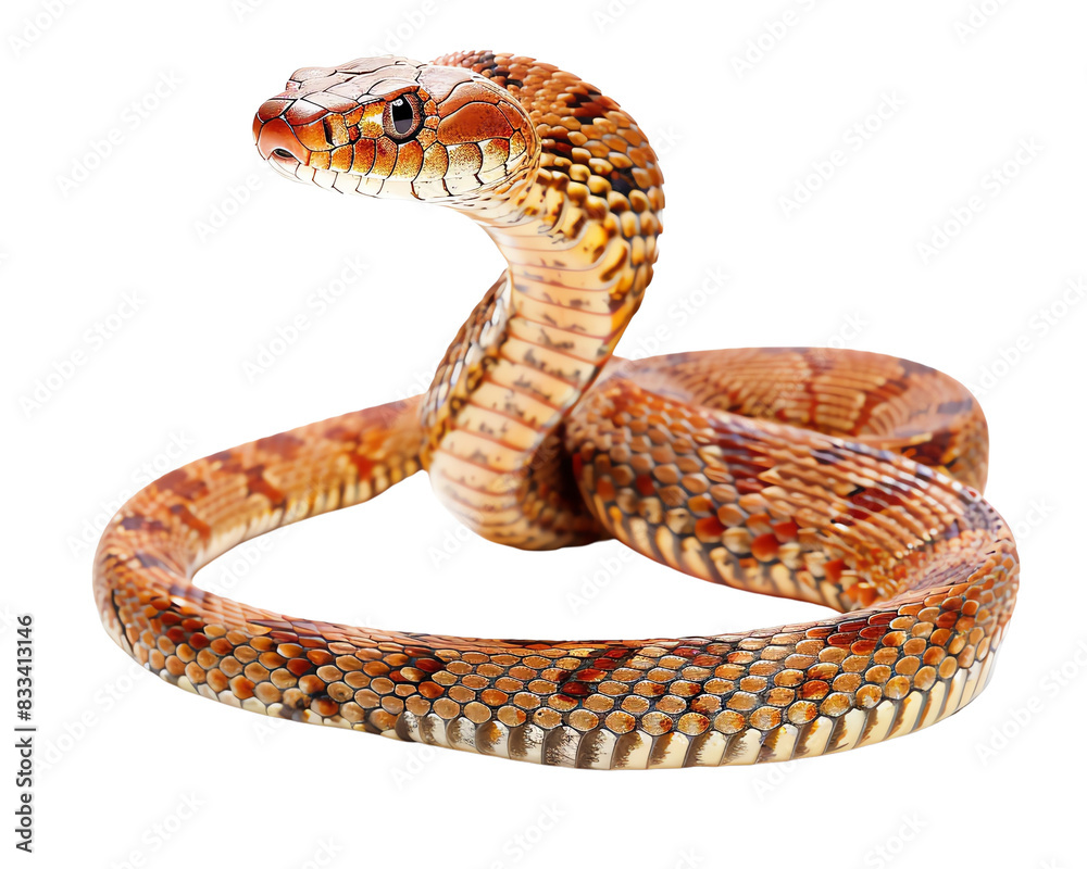 Obraz premium Snake isolated on transparent background