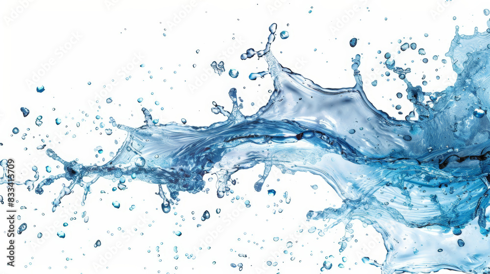 water splash isolated on white water splash isolated on white