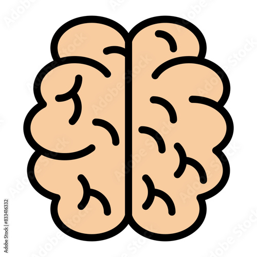 Brain Vector Filled Icon Design