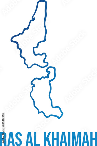 Ras Al Khaimah emirate map
