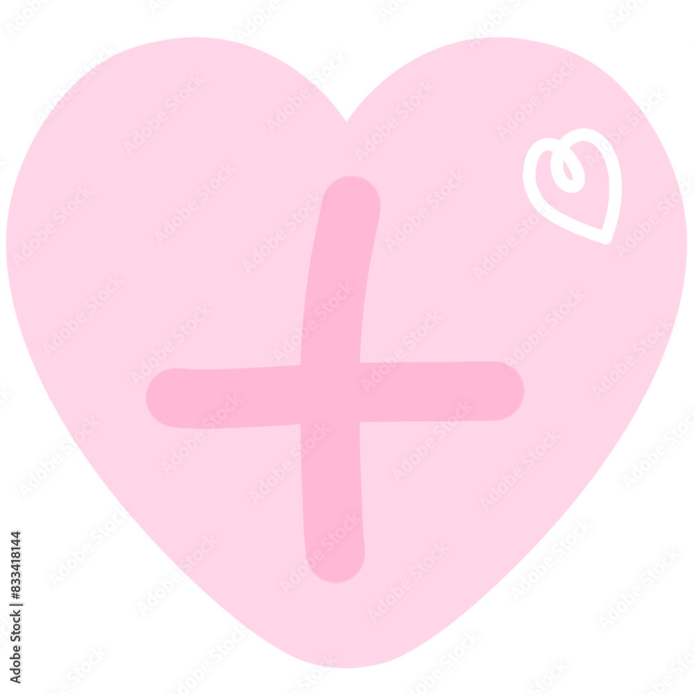 Fototapeta premium Pink heart