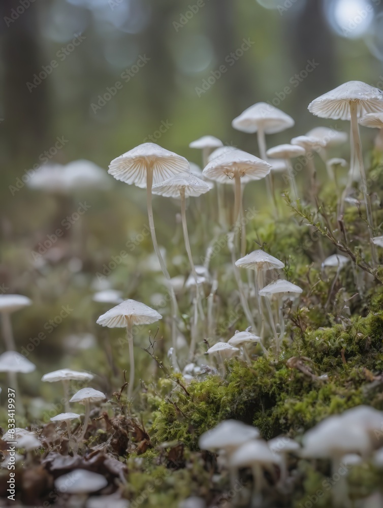 mushrooms in the forest