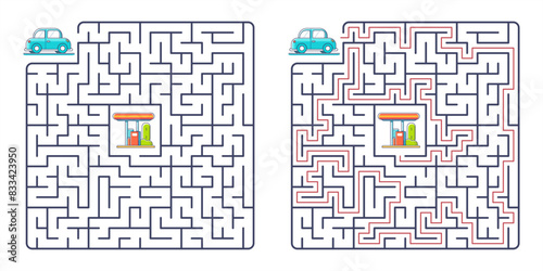 Printable Maze Games for Kids. Game for kids. puzzle for children