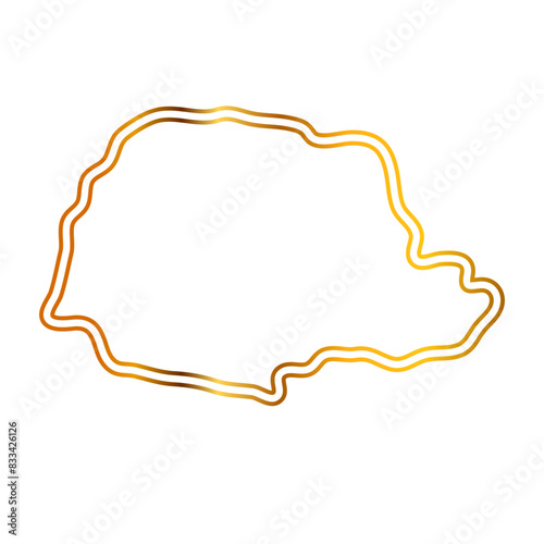 Parana map with golden lines