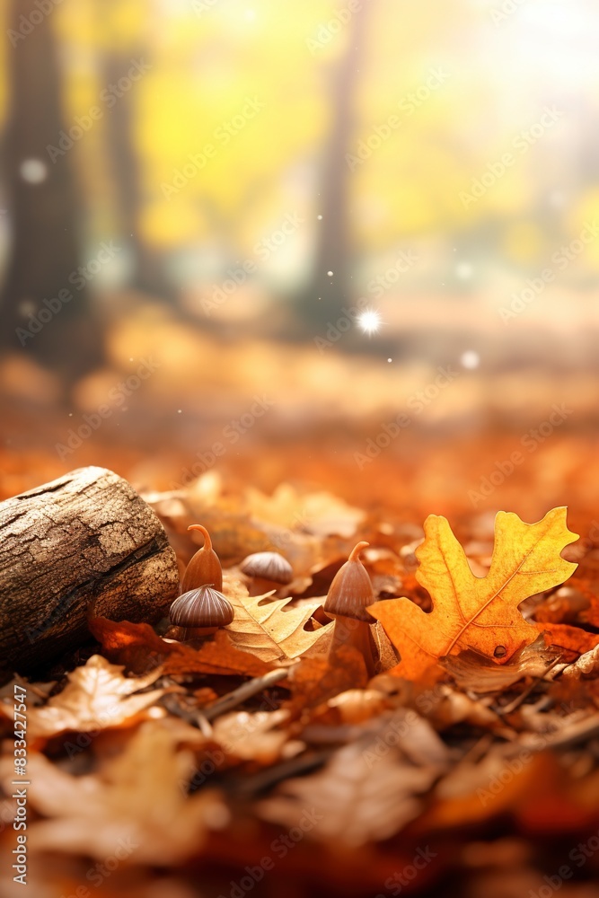 autumn leaves on the ground, generative ai autumn leaves on the ground, generative ai