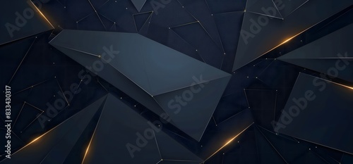 Golden line carbon fiber texture with Dark blue background Texture and Background Concept