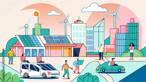Sustainable Urban Lifestyle with Renewable Energy and Active Residents